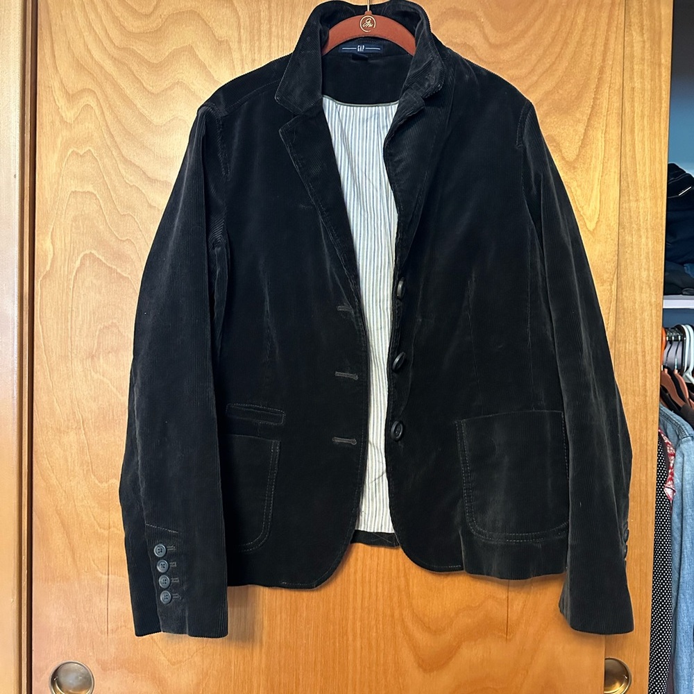 Very dark brown corduroy  Blazer